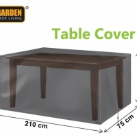 Husa de protectie pentru masa de gradina, negru, 210 x 75 x 80 cm, MyGarden, 3312